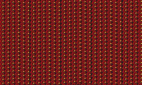 Vibrant Chaotic Geometric Seamless Pattern Background in Red, Yellow Stock Illustration