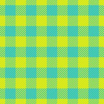 Vibrant checkerboard pattern in a teal and yellow hue. A geometric design, te Stock Illustration