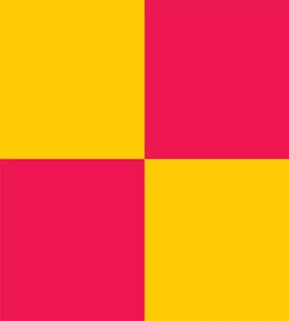 Vibrant Checkerboard Pattern: Yellow and Pink Squares Stock Illustration