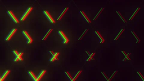 Vibrant checkered pattern of green, red, and yellow lines 스톡 동영상 274183932