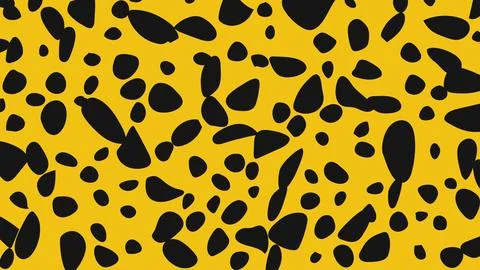 Vibrant cheetah pattern with black spots on yellow background, perfect for te 스톡 일러스트
