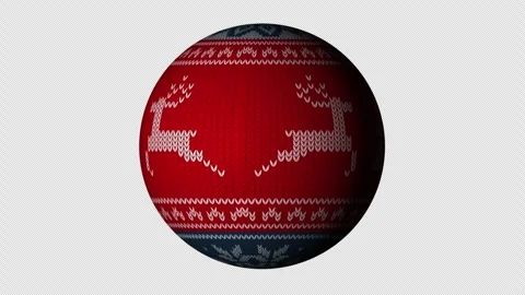 Vibrant Christmas ornament with festive pattern displayed for holiday cheer 動画素材 334497920