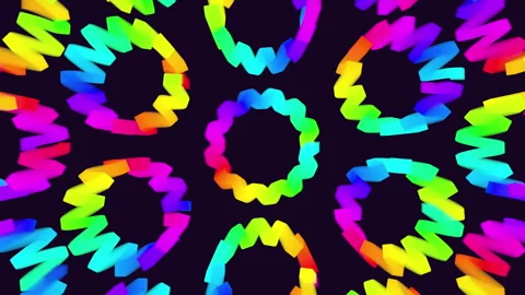 Vibrant circle and line pattern perfect for web design or graphic projects Stock Footage 278064859