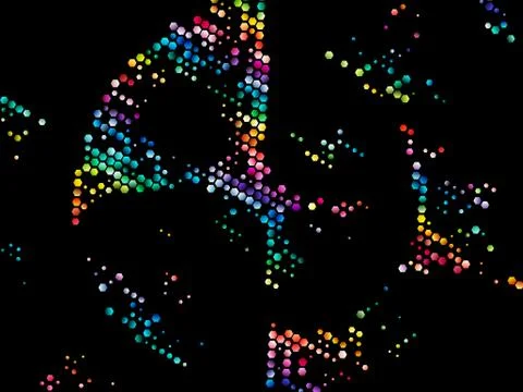 Vibrant Circle Background Stockillustratie