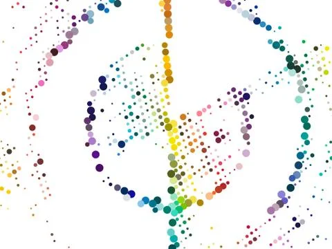 Vibrant Circle Composition Stock Illustration