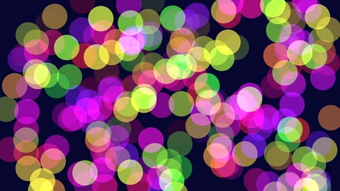 Vibrant circle pattern on black background Stock-Footage 259294815
