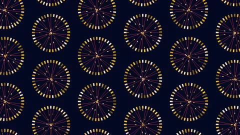 Vibrant Circles And Wheels In A Dynamic Pattern Stock Footage 247234192