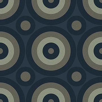 Vibrant circles seamless pattern 스톡 일러스트