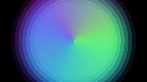 A vibrant circular gradient wheel transitioning through the color spectrum 库存影片 335117371