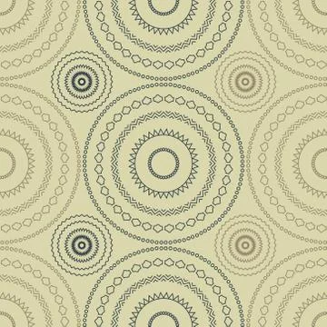 Vibrant circular large scale seamless pattern Illustrazione stock