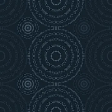 Vibrant circular large scale seamless pattern Illustrazione stock