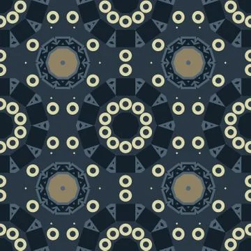 Vibrant circular large scale seamless pattern Illustrazione stock
