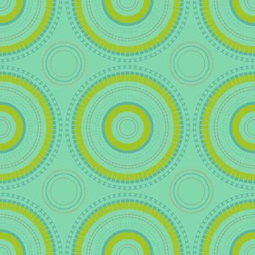 Vibrant circular large scale seamless pattern Stock Illustration