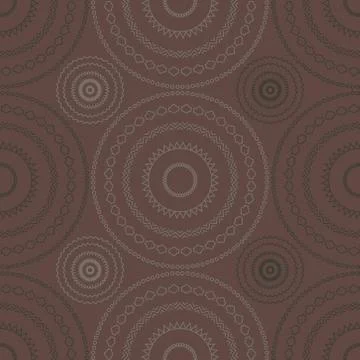 Vibrant circular large scale seamless pattern Illustrazione stock