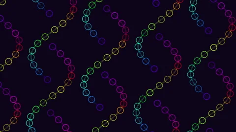 Vibrant circular pattern against black background Stockbeeldmateriaal 322769663