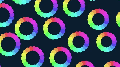 Vibrant circular pattern on black background Stockbeeldmateriaal 322038517