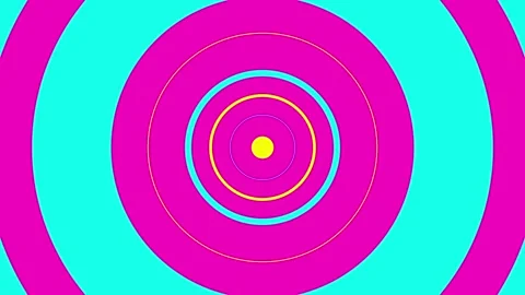 Vibrant Circular Patterns in Bold Neon Colors Explosive Artistic Abstract D.. 動画素材 341927094