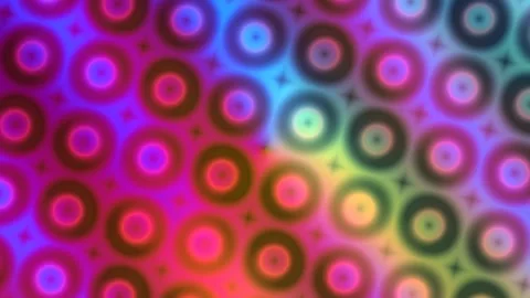 Vibrant circular patterns create seamless loops for live Stock Footage 340523061