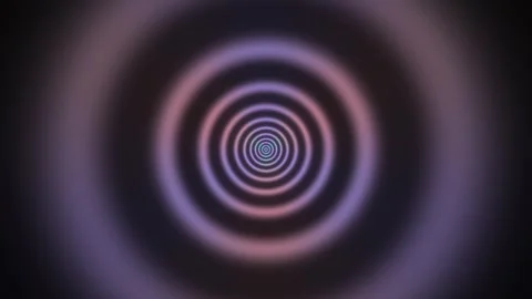Vibrant circular patterns in a dark background create Stock Footage 340272126