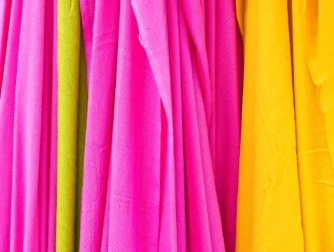 Vibrant cloths Stock Photos