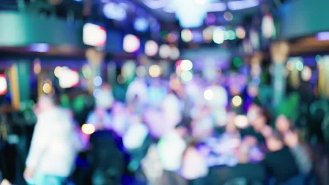 Vibrant club floor dynamics, Dynamic dancefloor with pulsing lights and vibrant Stock Footage 319194866