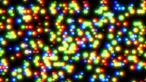 Vibrant collage of multicolored dots in circular pattern Vídeos de archivo 282364254