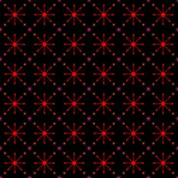 Vibrant color abstract seamless pattern. Stylish geometric graphic bright stars 스톡 일러스트