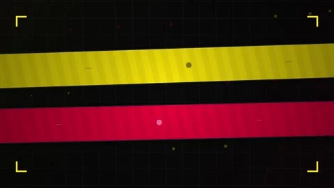 Vibrant color block gradient overlay: Yellow, red and black seamless backgr.. Stock Footage 344641611