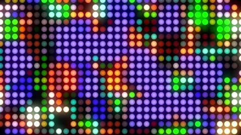 Vibrant color disco background with light bulb 動画素材 265804536