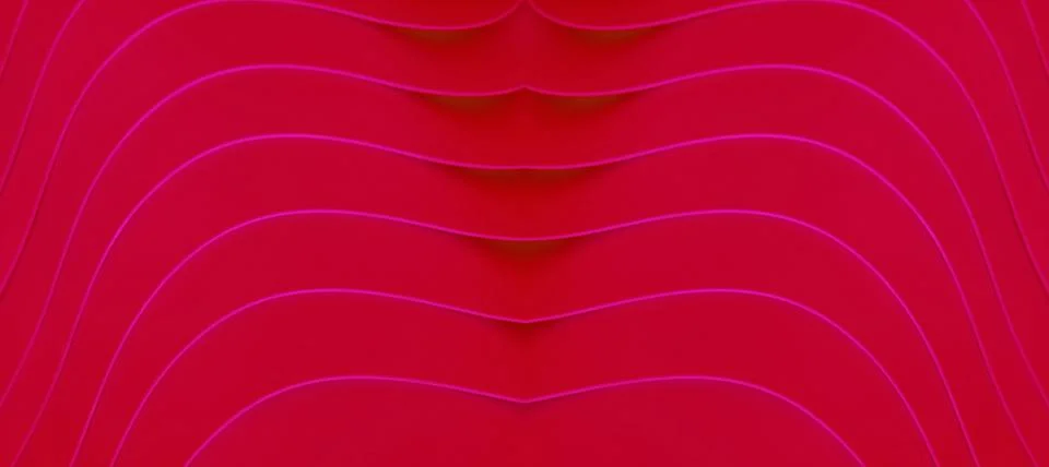 Vibrant color of ruby red with hot pink artistic curving lines 写真素材
