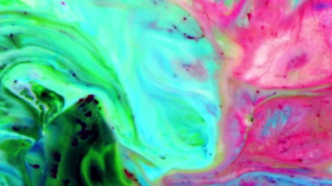 Vibrant Color Texture Liquid Paint Swirls and Spreads Background 6 Stock Footage 321032583