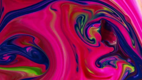 Vibrant Color Texture Liquid Paint Swirls and Spreads Background 8 Stock Footage 321032951