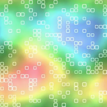 Vibrant colored background. Squares Stock Illustration