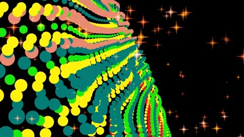 Vibrant Colored Circles in Motion Graphics. Stock Footage 329501692