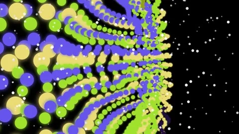 Vibrant Colored Circles Motion Graphics. 스톡 동영상 330281630