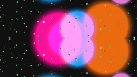 Vibrant Colored Circles in Space Animation. 스톡 동영상 330955996