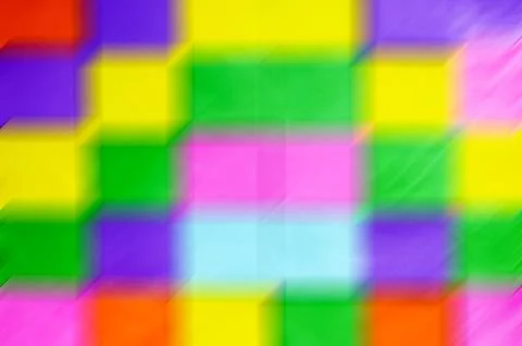 Vibrant colored cubes motion blur Stock-Illustration