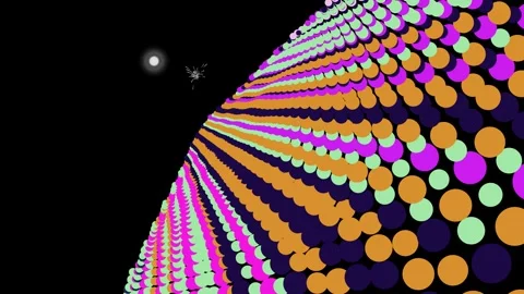 Vibrant Colored Dots Pattern Animation. 스톡 동영상 328999137