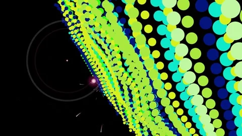 Vibrant Colored Dots Pattern Animation. Video stock 329929547