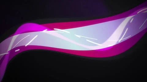 A vibrant colored ribbon waves in a seamless loop Stock Footage 343114660