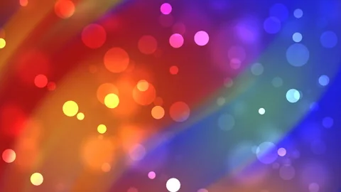 Vibrant Colorful Background Loop with Bokeh Effect, Perfect for Creative Vi.. Stock Footage 312042503