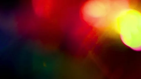 Vibrant colorful bokeh background. Multicolored blurred lights Stock Footage 334309122