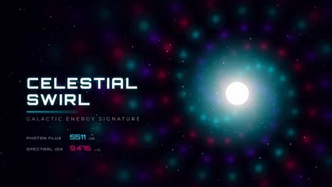 Vibrant colorful celestial swirl background animation, abstract space energ.. Vídeos de archivo 337655548