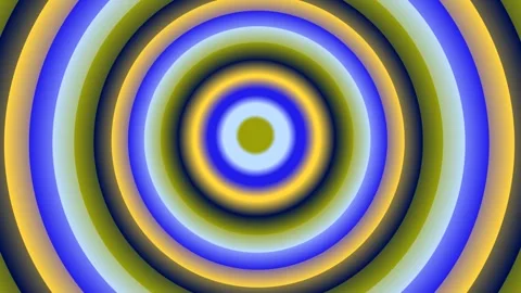 Vibrant colorful concentric circles pattern. Stock Footage 327632044