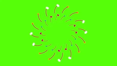 Vibrant colorful confetti exploding in dynamic motion 動画素材 330287283