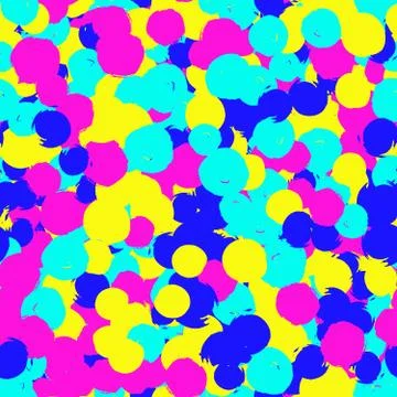 Vibrant Colorful Dots Pattern Stock Illustration