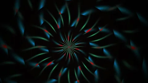 Vibrant colorful fireworks exploding in night sky with blue and red sparks. Vídeos de archivo 335967426