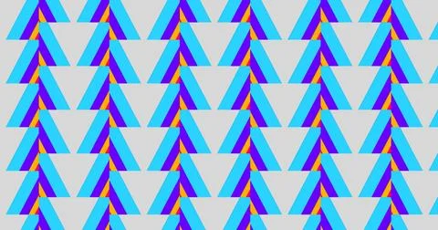 Vibrant Colorful Geometric Pattern of Overlapping Squares 스톡 일러스트