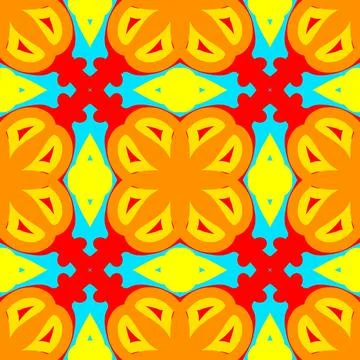 Vibrant Colorful Geometric Seamless Pattern Background Illustrazione stock
