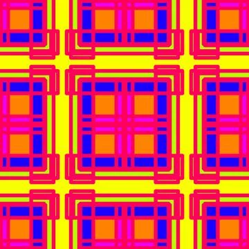 Vibrant Colorful Geometric Seamless Pattern Background Stock-Illustration